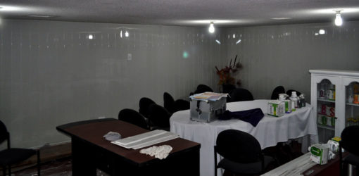 pared pvc blanco acanalado