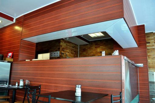 Recubrimiento de pared cedro rojo