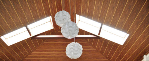 Cielo raso en pvc madera roble