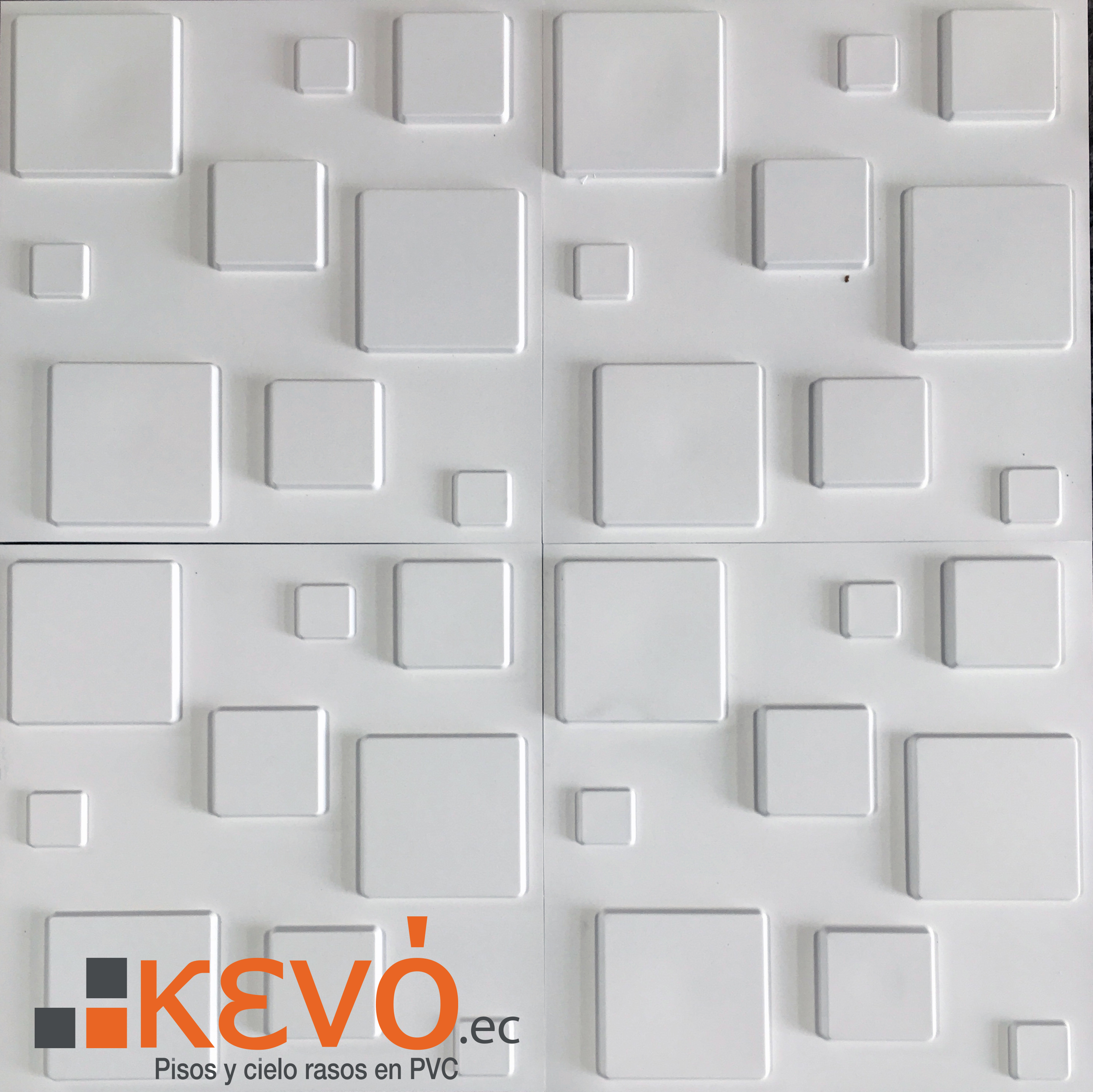 Panel 3D PVC Diseño Gardenia - Kevo